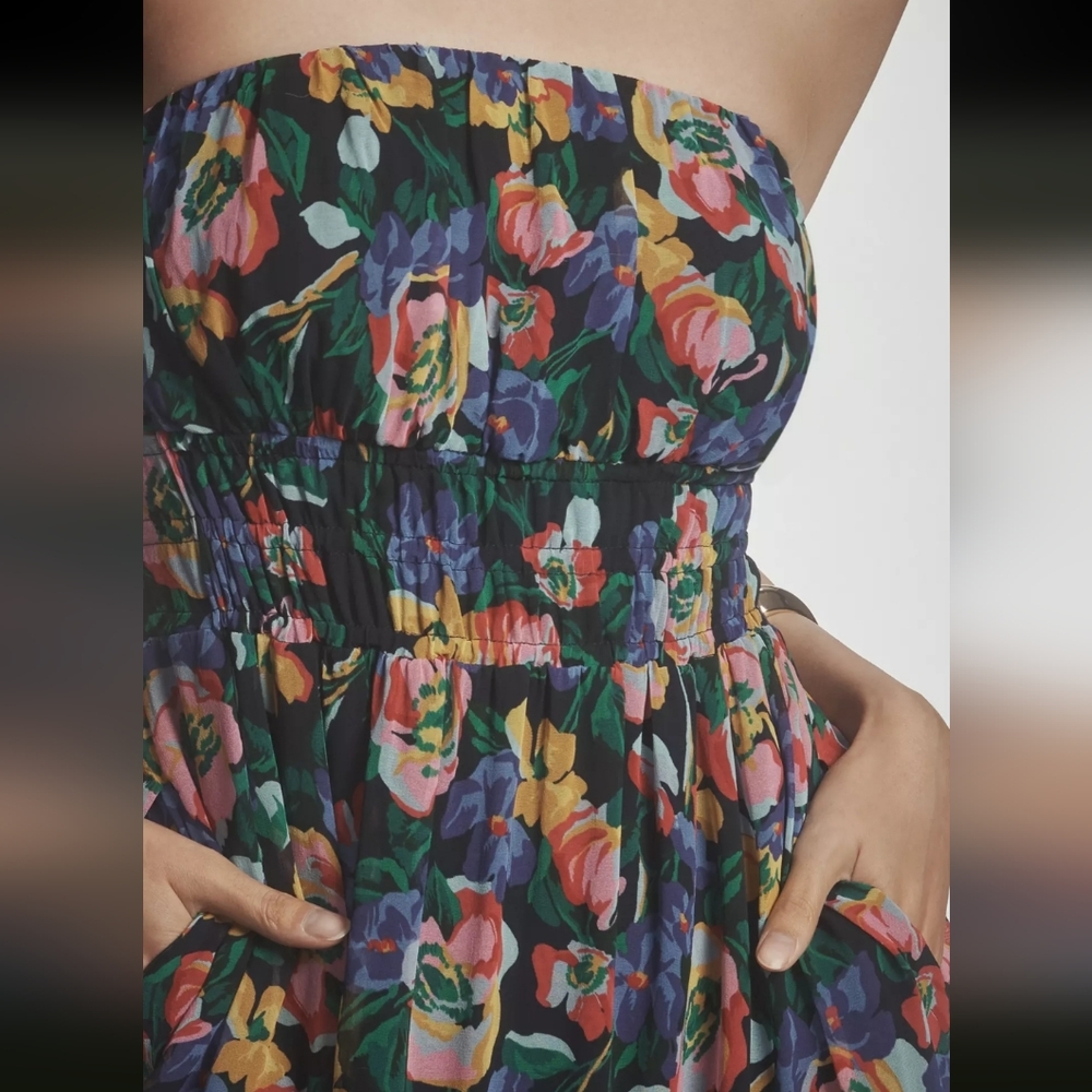 Anthropologie Somerset Maxi Dress Strapless Edition Large $178 NWOT 💠 - Picture 3 of 16